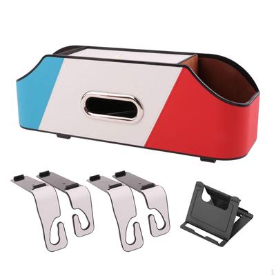 Organisateur de Dossier de Siège Auto Boîte à Mouchoirs Porte-Téléphone, Accessoires Intérieurs de Véhicules Universels Pratiques