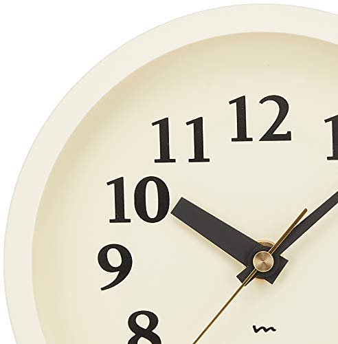 Lemnos m clock MK14-04 IV radio-controlled table clock, ivory