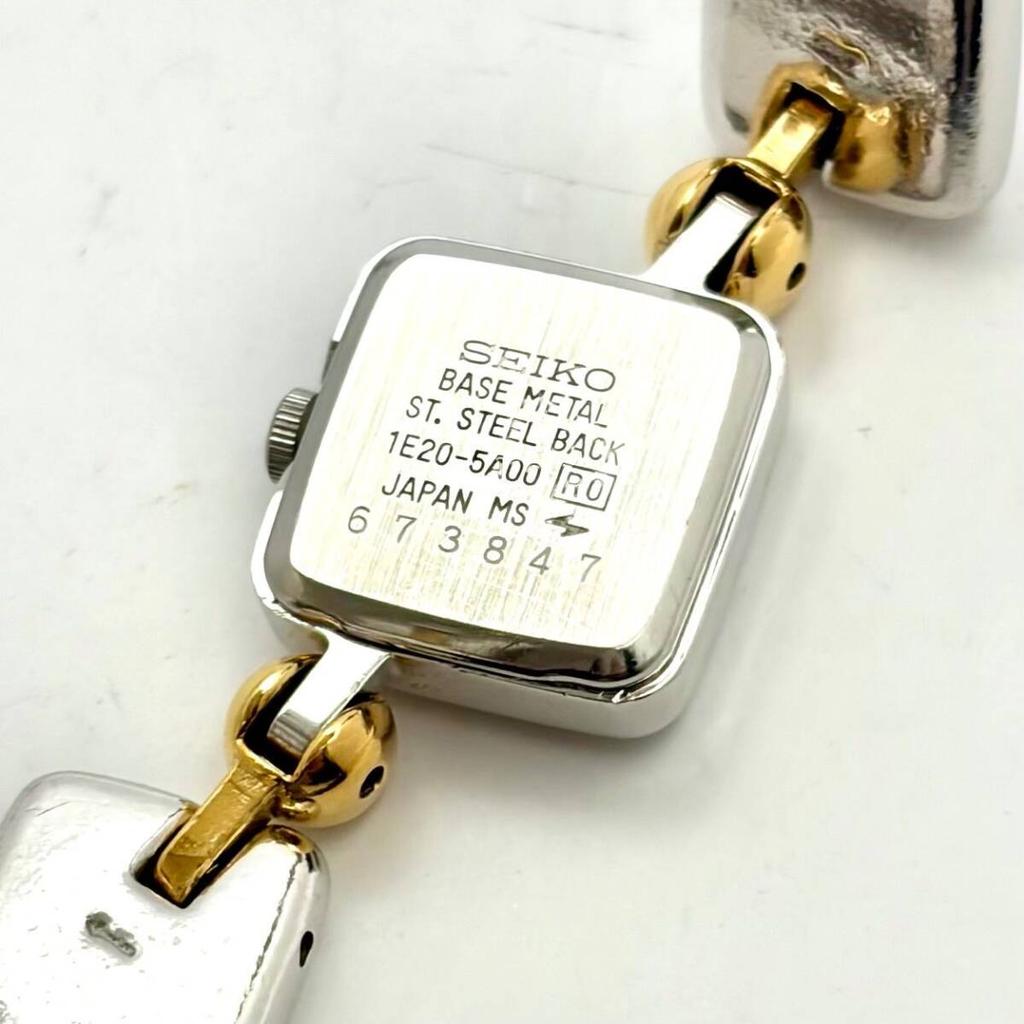 SEIKO Square Watch 673847 [New Battery] Women's 1E20-5A00