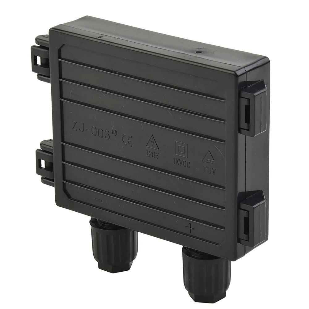 1 Stück Schwarze Solar-Anschlussdose Elektrisches Prüfwerkzeug Kabelverbinder-Set Langlebige PV-Modul-Box