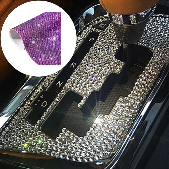 Sparkling Rhinestone Stickers Self Adhesive Neatly Arranged Easy To Cut Glitter Rhinestone Sheets DIY Crafts Decorations