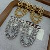 Quick Buy Through Needle Wind Retro Handmade Chain Earrings To Modify The Face, Trend Star Earrings Of The Same Style For Women