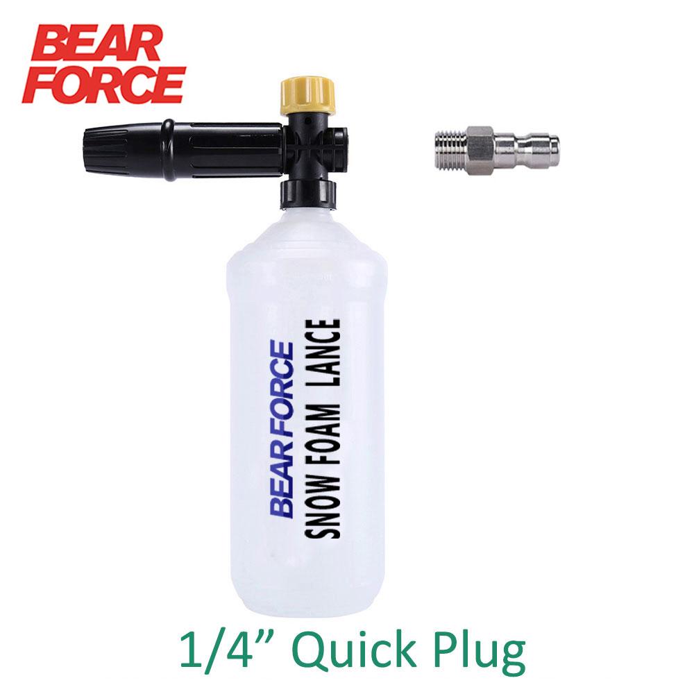 

Мойка высокого давления Мощная мойка Пенная пушка Снежная пенопластовая насадка для мыла высокого давления Пистолет для мыльной пены с 1/4 дюйма; Быстрый соединитель