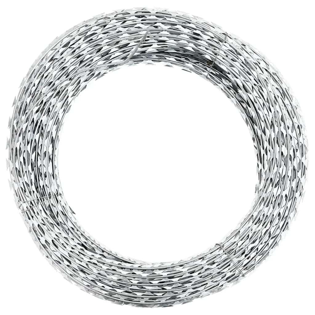 Vidaxl Concertina Draad met Klemmen, Gegalvaniseerd Staal, 300 M