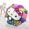Hello Kitty Theme Automatic 3-Fold Umbrella Design, Cute Cartoon Pattern, Portable Outdoor Umbrella, Perfect, Holiday Gift for Disney fans.Y047