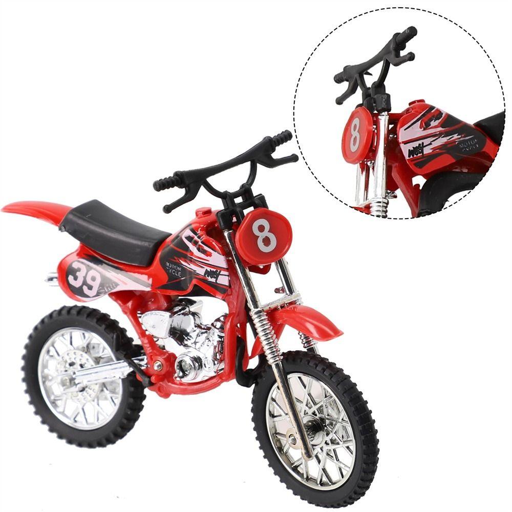 Off-road Vehicle Zinc Zinc Alloy Motocross Toy Sliding Function Motorcycle Metal Toy  Home Decoration