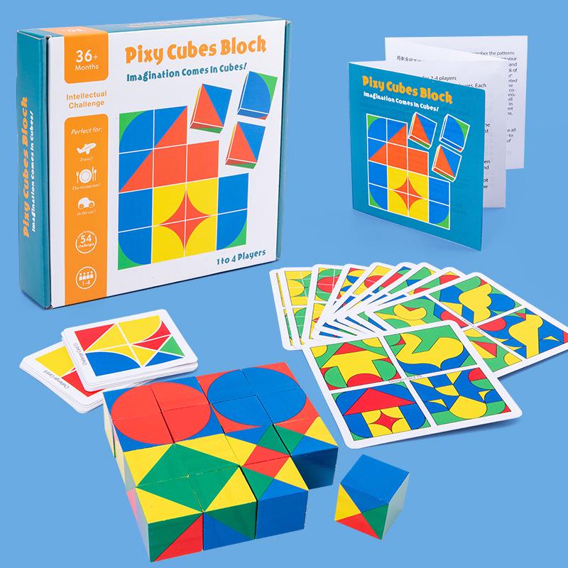 Cube Space Creative Puzzle: Educational Building Blocks for Young Children's Logical Thinking and Intelligence Development.