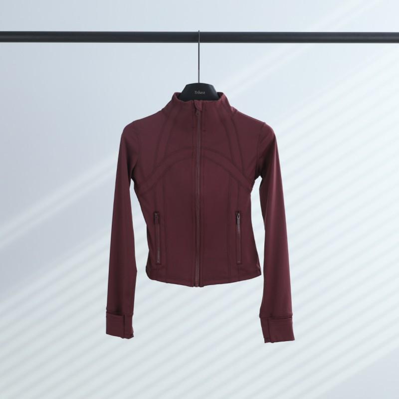 Lulu Define Short Stand Collar Jacket Women Slim Fit Yoga Running Activewear