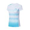 Li Ning Badminton Series Quick-Dry Breathable Competition Sports Suit Women Sportswear Standard-White AATT020-2