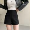 Short Pants for Women Spring/summer High Waist Black Base Trousers Versatile Tight Fit Slim Sexy A-line Hot Pants for Wearing Outside