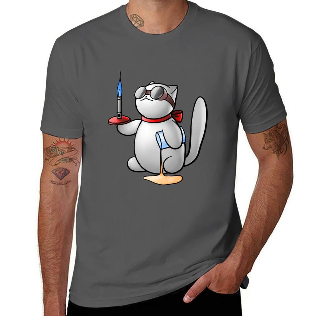 Chemistry Cat TShirt Basic Lightweight Short Sleeve Tee TShirt