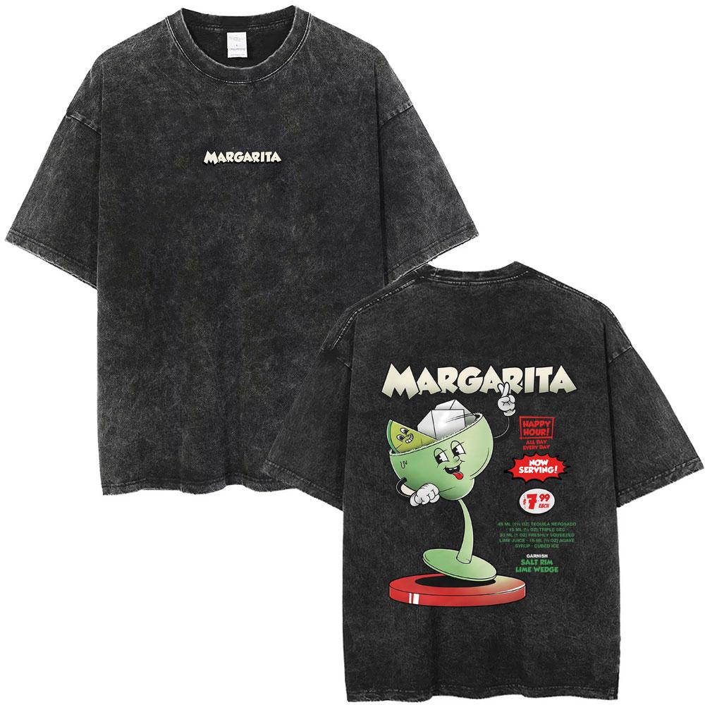 Legalize Marinara Food Funny Meme Washed T-shirt Sumer Casual Vintage Streetwear Cartoon Humor Oversized Tshirt Unisex