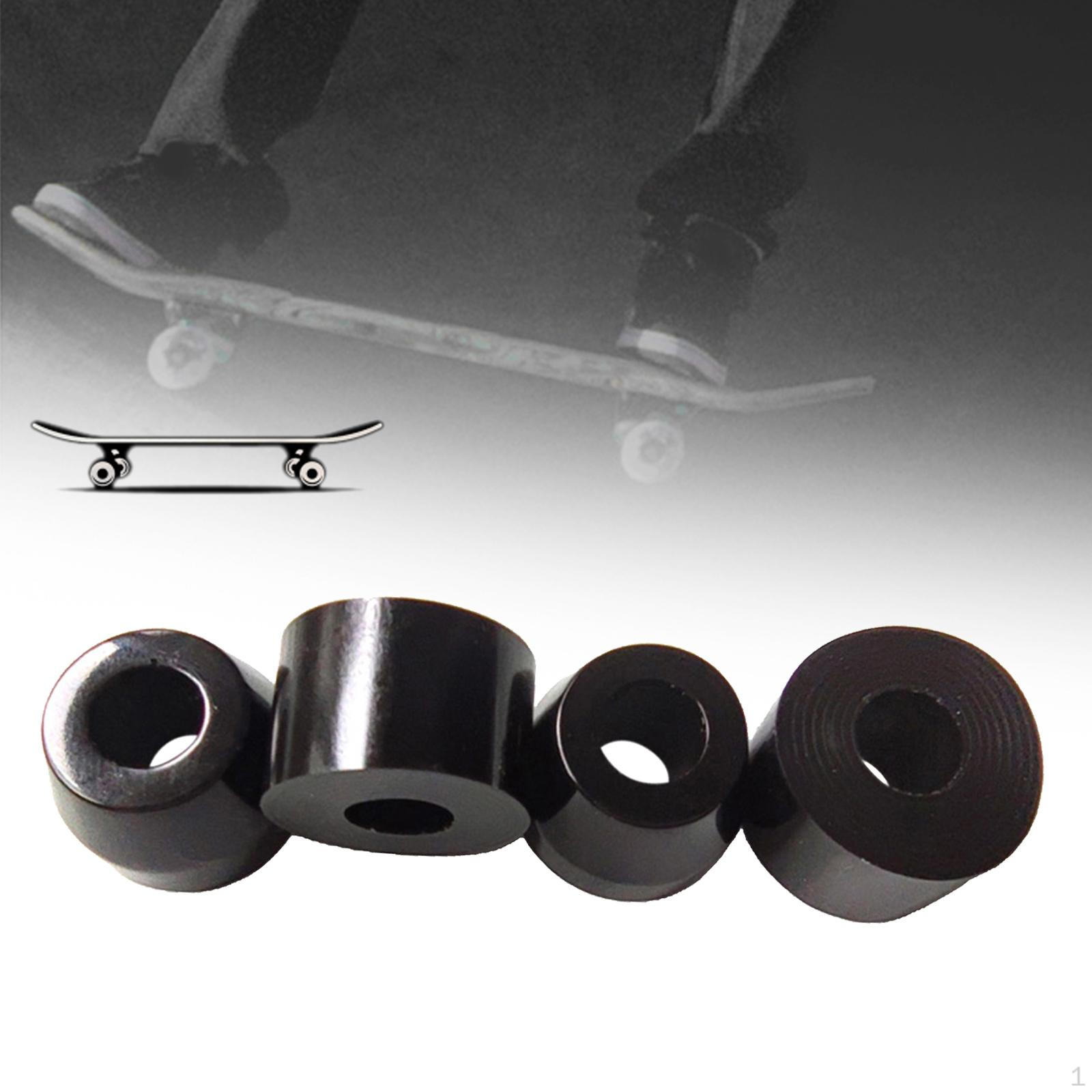 4 Pieces 90A PU Skateboard Truck Bushings Shock Absorber, 2 Top Bushings, Bottom