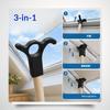 3-In-1 Sunroof Opening Hook, 24Mm Handle Adapter, Screw Fixed Window Fittings For Sunroof, Vent Strips & Blinds, Shaft Not
