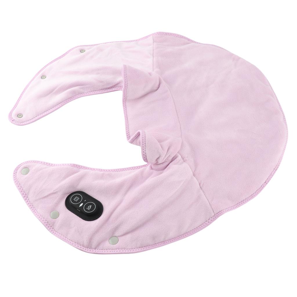 Heated Neck Shoulder Wrap Comfortable Massage Temperature Control Warm Neck Electric Heating Pad for Ache Relief Purple