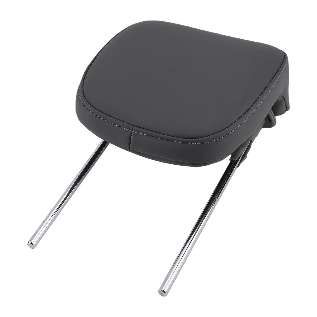 Car Seat Headrest Neck Support Memory Foam Adjustable Height PU Leather Black Replacement