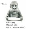 Držák na ubrousky Velikonoční ostrov Moai Design Nástěnný stojan na toaletní papír v roli Odolné úložné potřeby do koupelny
