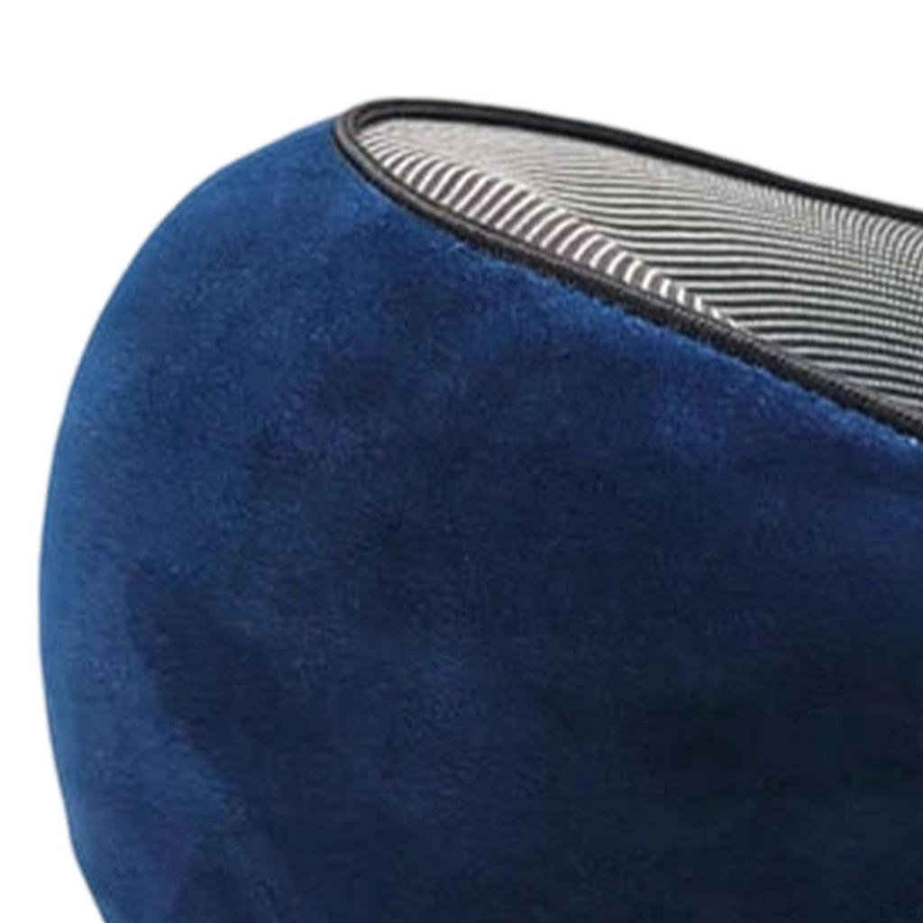 Airplane Travel Pillow Portable Adjustable Neck for Home Office Train Light Grey