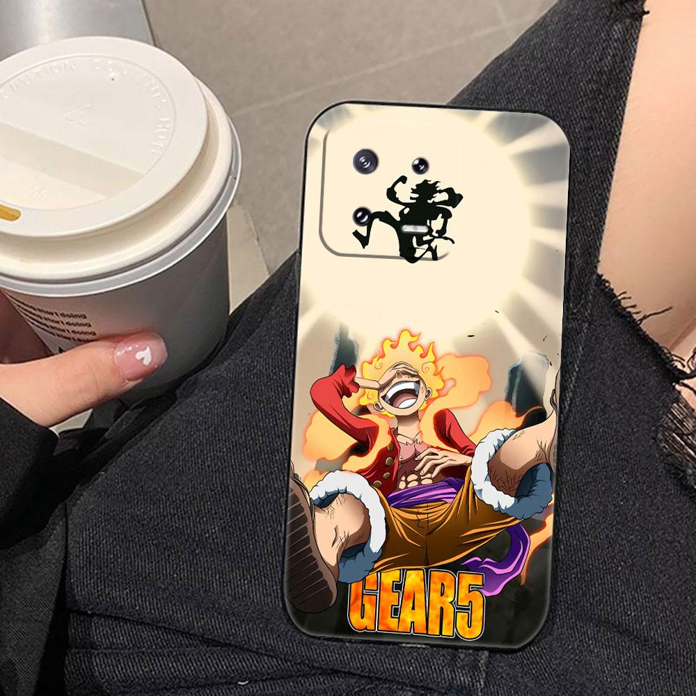 One Piece Gear 5 Luffy Cover Phone Case For Xiaomi 15 15T 14 14T 13 12T 11 11T POCO F8 F7 F6 F5 X7 X5 M6 M7 PRO Ultra DIY Case