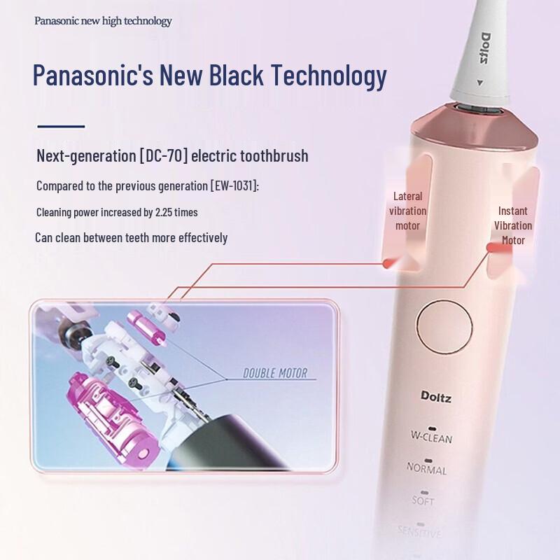 Panasonic Sonic Electric Toothbrush EW-DC70 CN plug (adapter included)