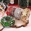 Faux Pearl Ribbon Star Beaded Ribbon Glitter Star Jute Burlap Ribbon  Xmas Tree