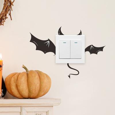 Halloween Bedroom Wall Socket Sticker Decoration Gothic Decorative Sticker PVC Decoration