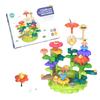 Children's Building Block Flower Bed Assembly Toys, Girls' Educational and Versatile Garden Building Block Flower Arrangement Toys Storage Box