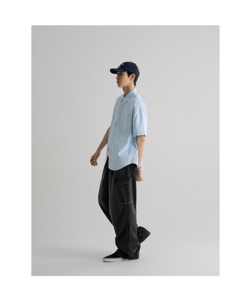 8SECONDS Lightweight Full-Band Cargo Denim Pants Ash