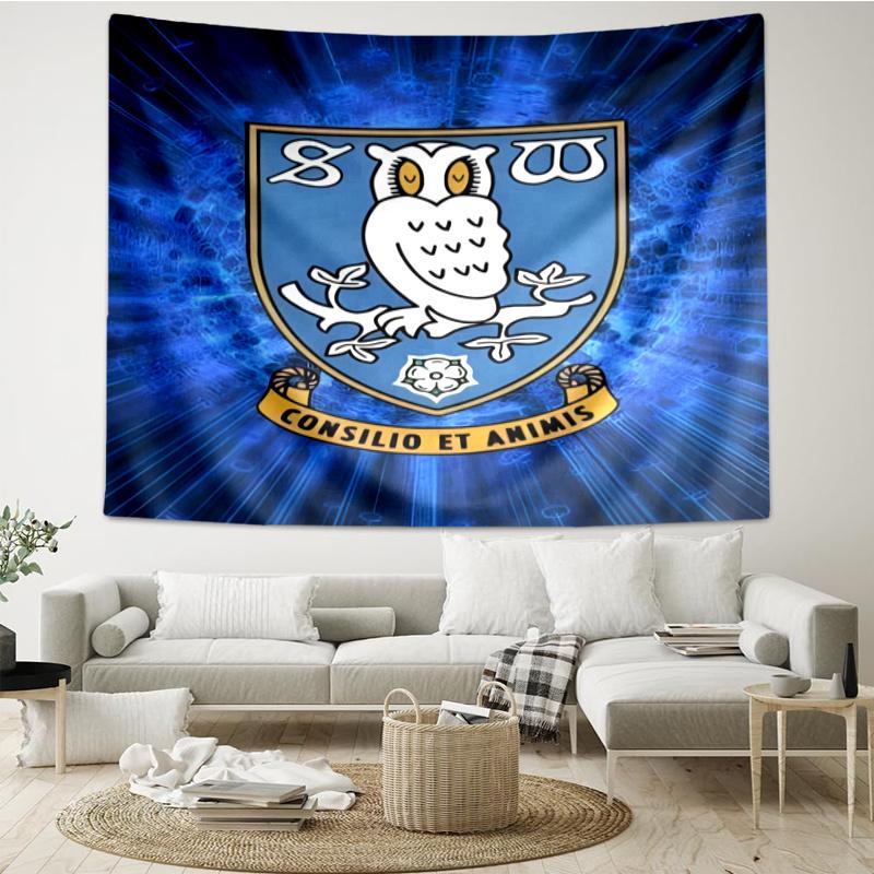 Sheffield Wednesday F.C. Tapestry, Wall Hanging Tapestry, Pattern Tapestry for Dorm Bedroom Living Room Wall Art Photography Backdrop