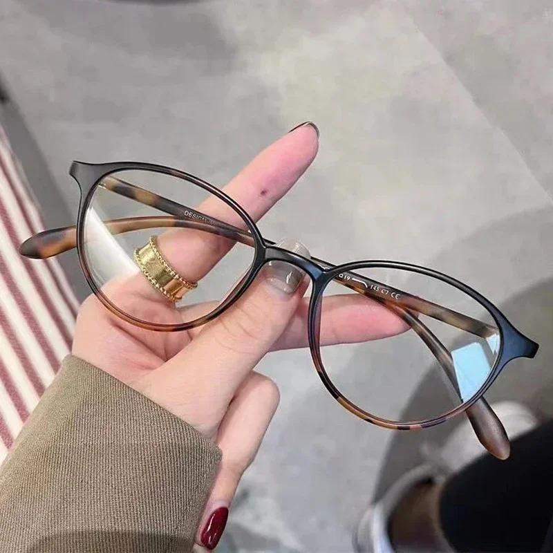 Ultra Light Comfortable Myopia Spectacles Frames for Male and Female Retro Round Optical Eye Spectacles Japanese Style TR90 Material Eye Spectacles