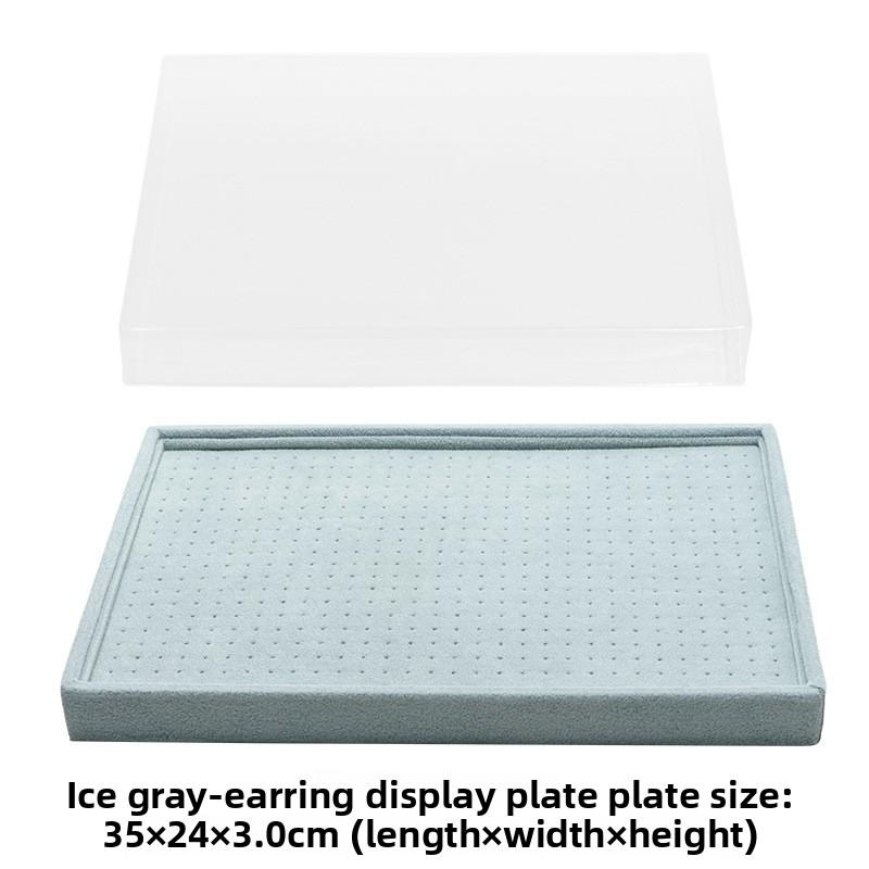 Flannel Stud Earrings Storage Box Large Capacity 600 Holes Jewelry Tray Earrings Display Plate Jewelry Display Props