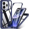 Protective Case - E.F.CONNECTION - For Xiaomi Redmi Note 14 4G - Soft TPU - Hard PC - Navy Blue