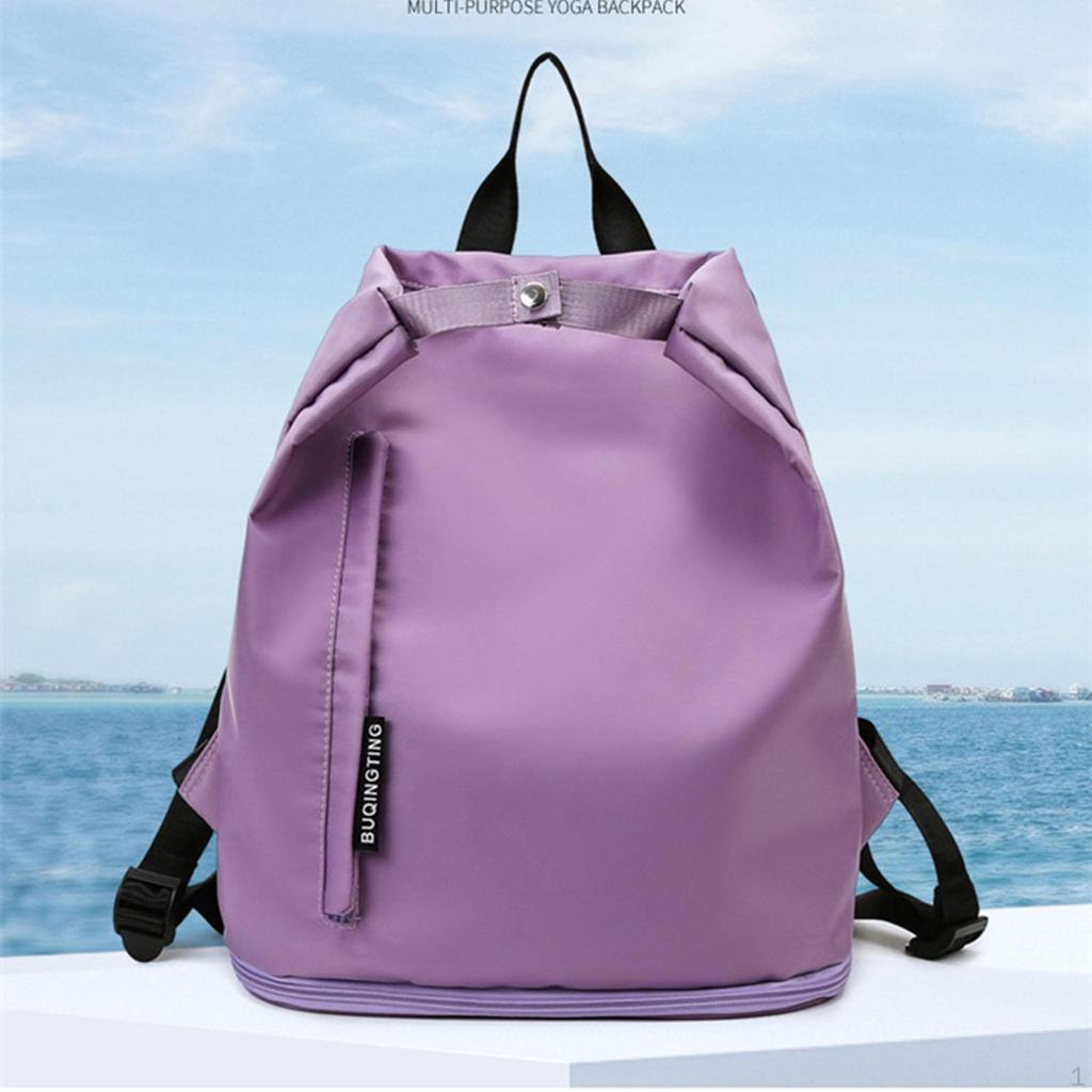 Beach Backpack Sports Women Men Fashionable Outdoor Workout with Shoes Compartment