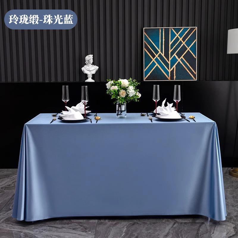 Light Luxury and Simple Tablecloth for Weddings Banquets Hotels Rectangular and Wear-resistant Suitable for Multiple Scenarios
