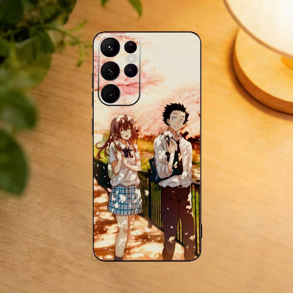 A Silent Voice Shoya Nishimiya Phone Case For Samsung S25,24,23,22,30,21,10,9,Ultra,Plus,Lite Soft Black Case