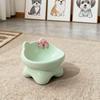 3D Ceramic Slanted Cat & Dog Bowl with Elevated Neck Protection
