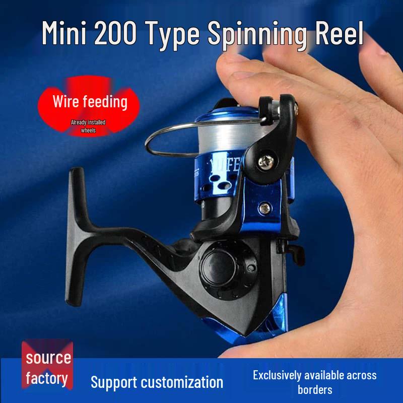 Mulinello da Spinning Modello 200 con Filo – Mulinello da Pesca Compatto per Canne da Mare e da Spinning