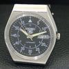 VINTAGE SEIKO 5 AUTOMATIC 6309A JAPAN MENS BLACK COLOR DIAL WATCH a701464-5