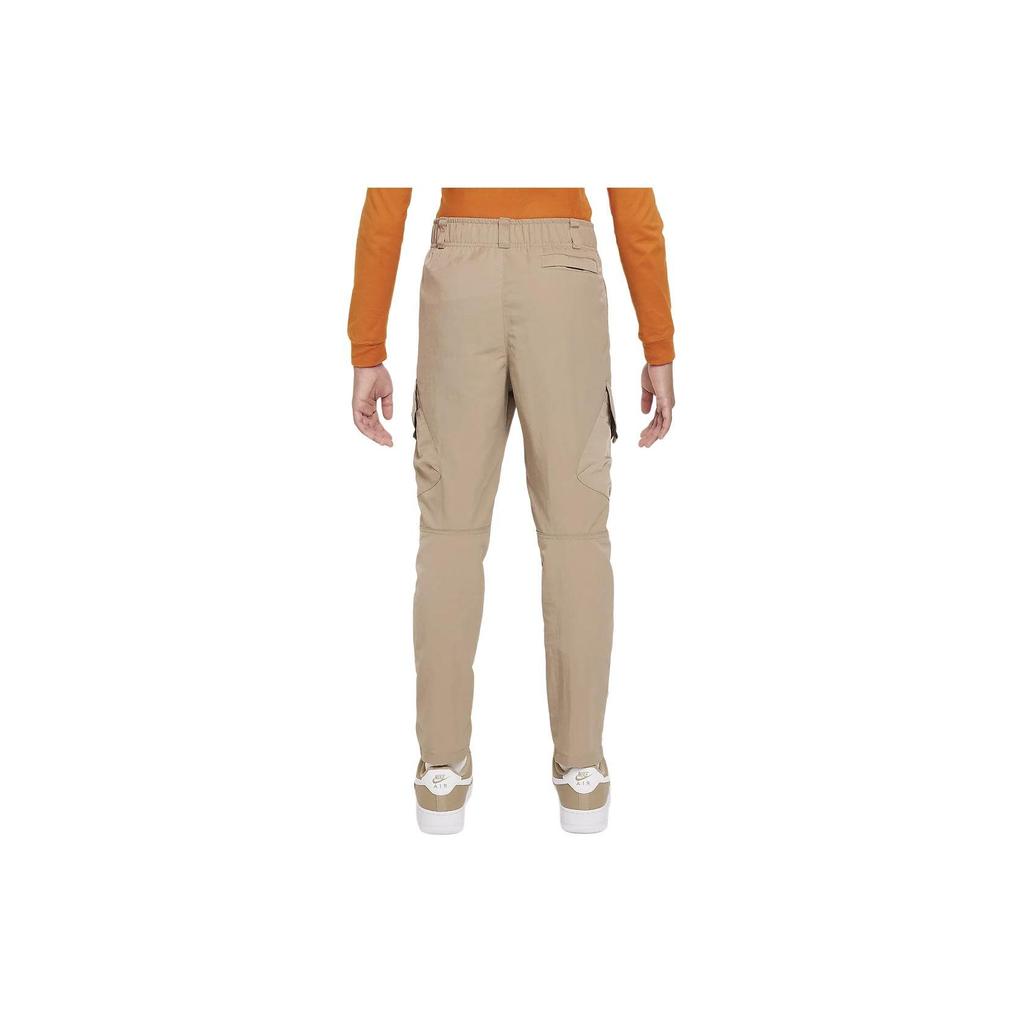 Nike Outdoor Play Solid Color Multi-Pocket Sports Casual Pants Kids bottoms Khaki FD3239-247