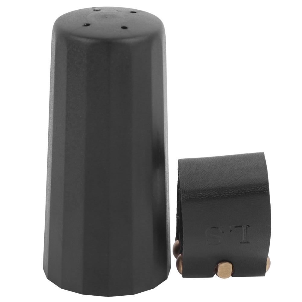 Ligatura pro altový saxofon, kryt, upevňovací prvky, PU kůže, plast, klip na náustek, příslušenství