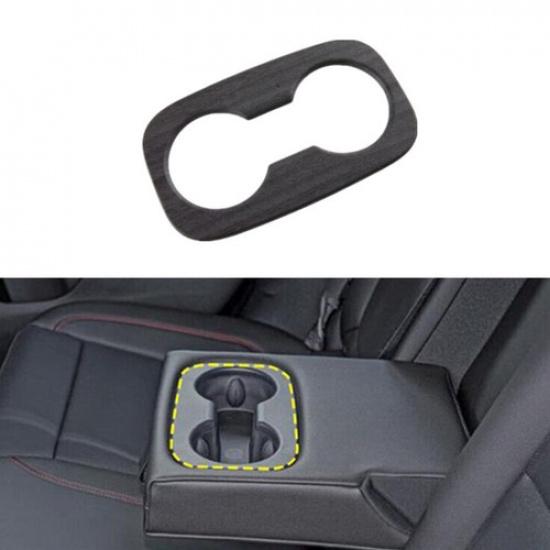 For Chevrolet Trax 2023 2024 2025 Wood Grain Rear Water Cup Holder Cover Trim