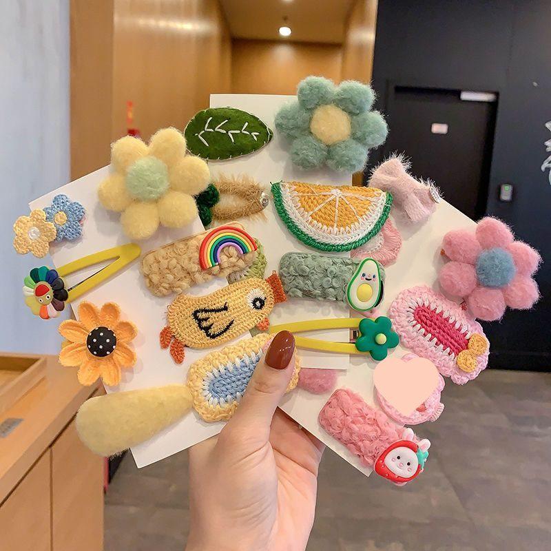 Autumn/Winter 2025 Lambswool Plush Hair Clip: Cute BB Clip Headwear for Women & Children