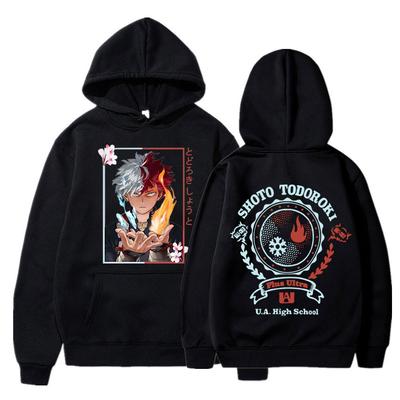 Anime My Hero Academia Todoroki Shoto Hooded Hot Manga Sweatshirt Men Women Hoodies Casual Streetwear Harajuku Unisex Streetwear