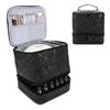 30 Bottles Nail Polish Storage Bag 2026 Portable Cosmetic Large Handbag Organizer Handle for Travel 2 Layer Essential Oil Bag