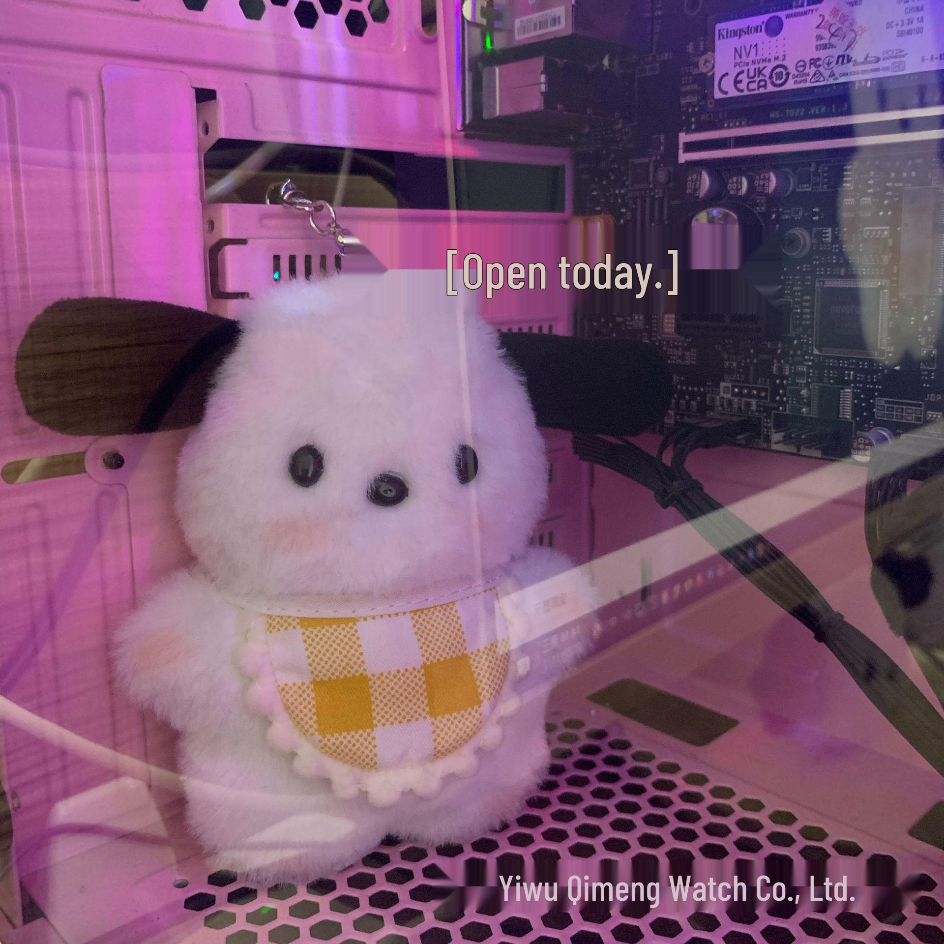 

Милая плюшевая кукла Пача-собаки в стиле Xiaohongshu: Девичий кулон в виде сердца и DIY кукла-наряжалка