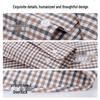 Shanshan Men's Pure Cotton Flannel Long-Sleeve Shirt