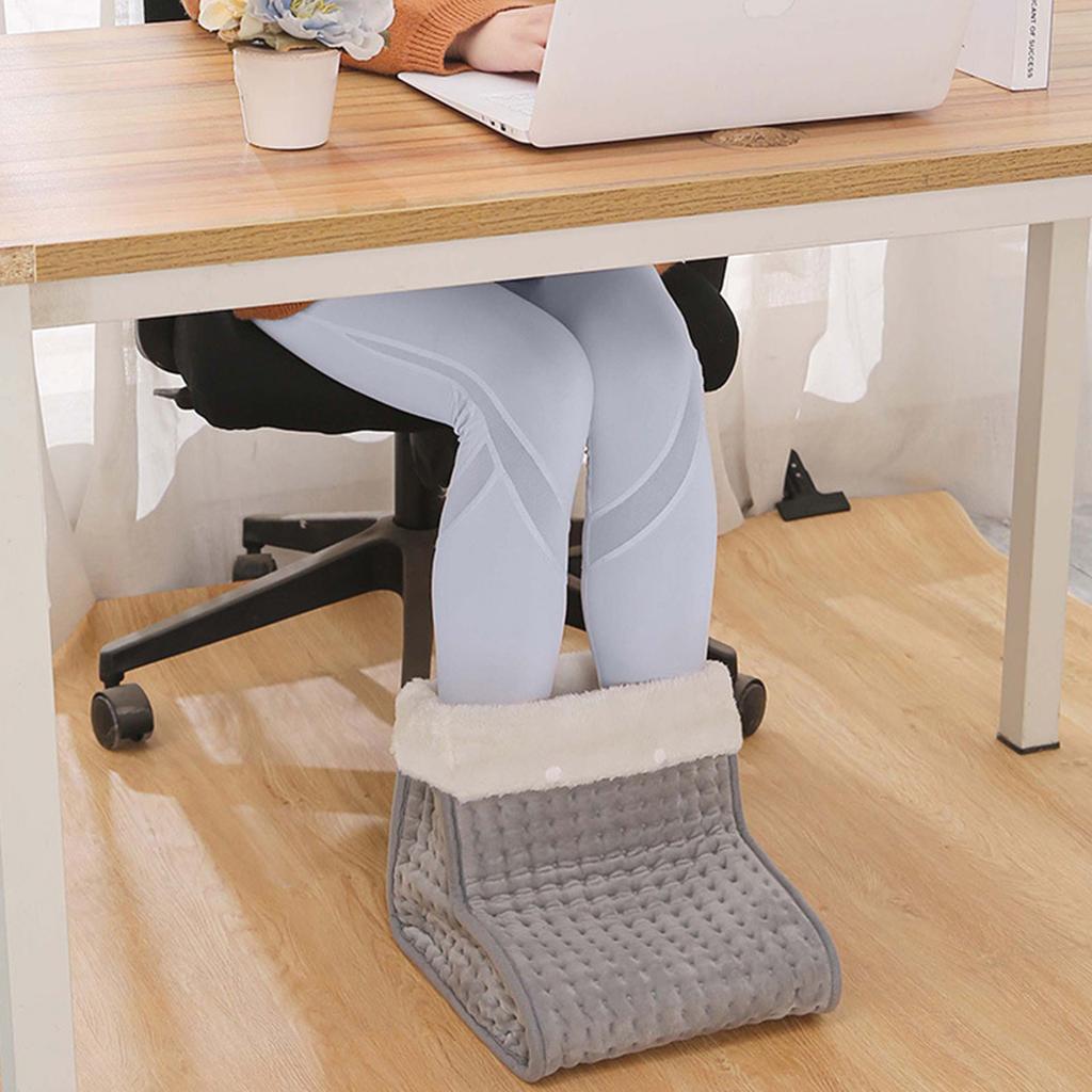 Electric Heated Foot Warmer Mat for Office Dorm, Safe and Energy-Saving Heater