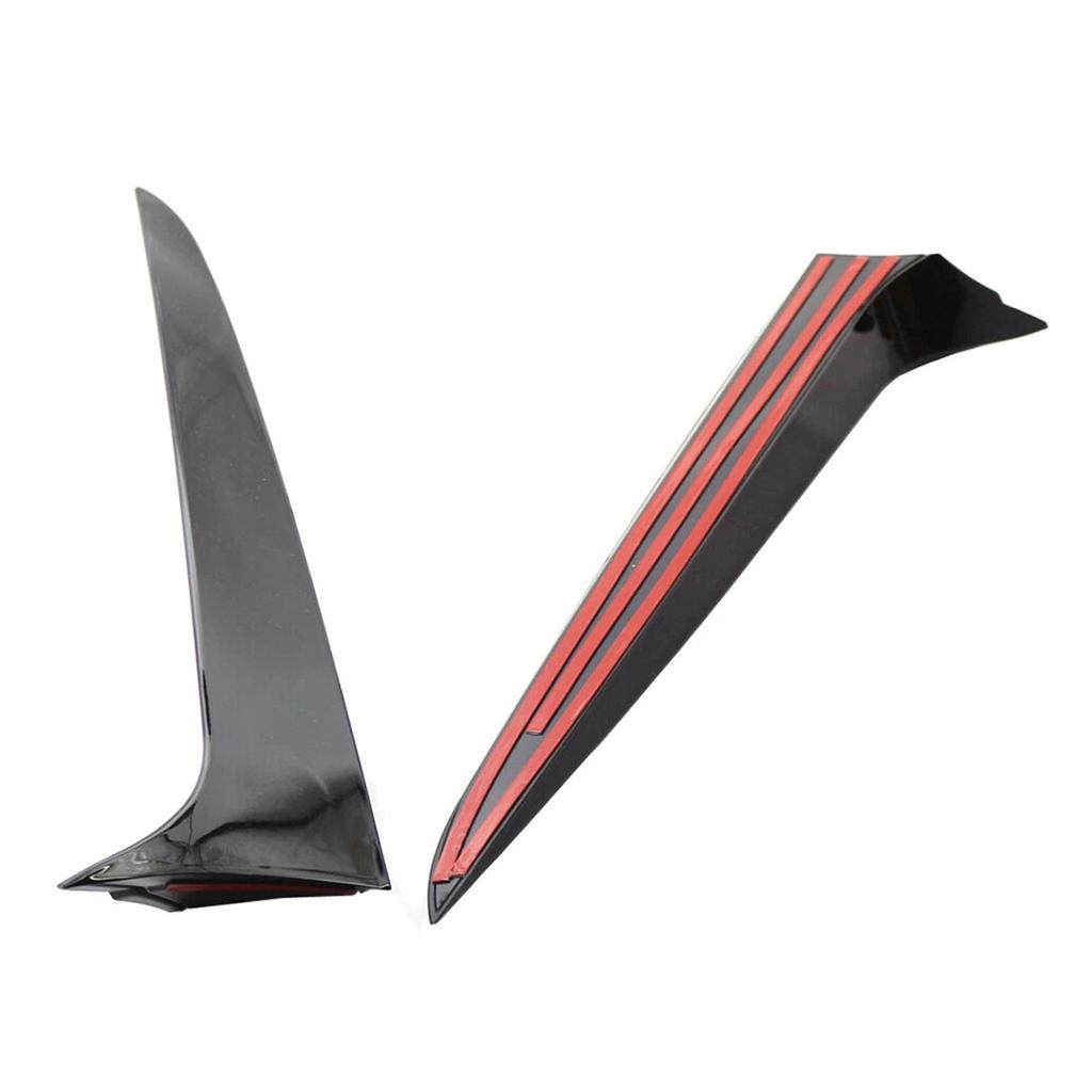 Gloss Black Pair Rear Window Side Wing Spoiler For BMW X3 F25 2011-2017