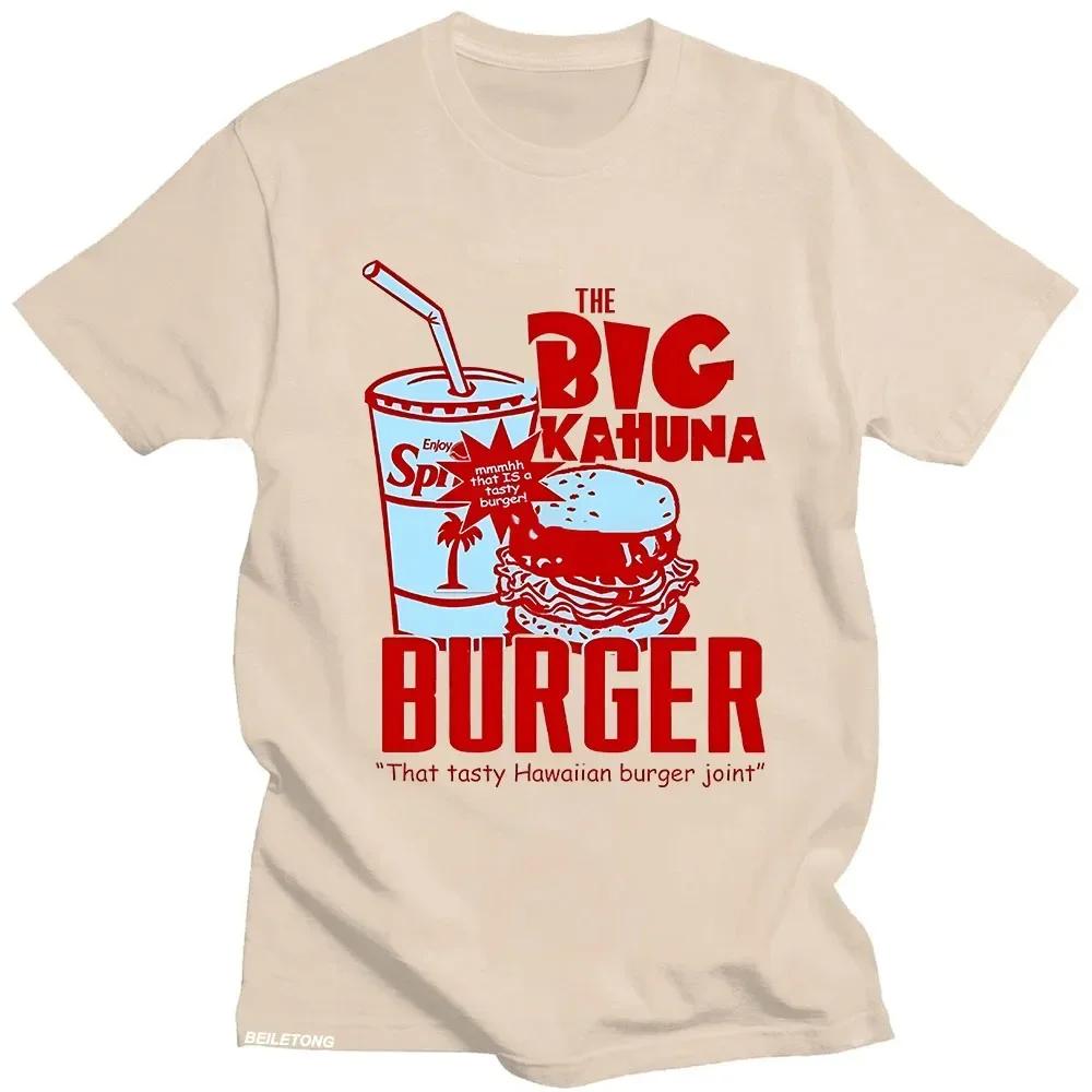 Summer Kawaii Top Sudaderas Casual Anime Clothing Kahuna Burger T Shirt Cartoon Print Retro Round Neck Shirt Aesthetic Clothes