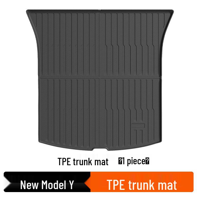 Tesla Model Y Floor Mats: TPE Anti-Slip Trunk Mats
